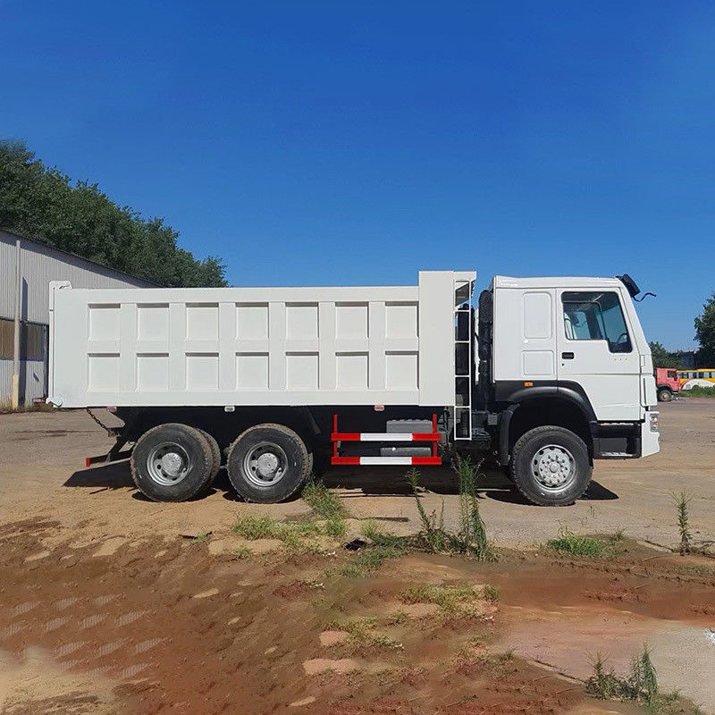 2 Achterste schakeling Automatisch venster Sinotruck Howo 371 375 Gebruikte tipper truck dump truck