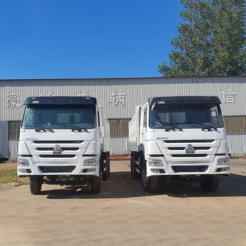 2 Achterste schakeling Automatisch venster Sinotruck Howo 371 375 Gebruikte tipper truck dump truck