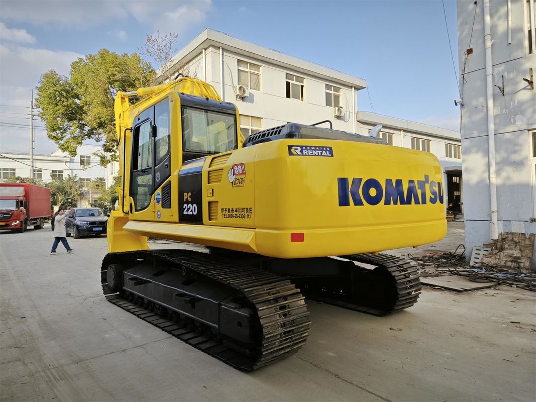 Verkoop gebruikte Komatsu PC220-8 graafmachine met originele hydraulische klep en 1,0-1,5 emmer