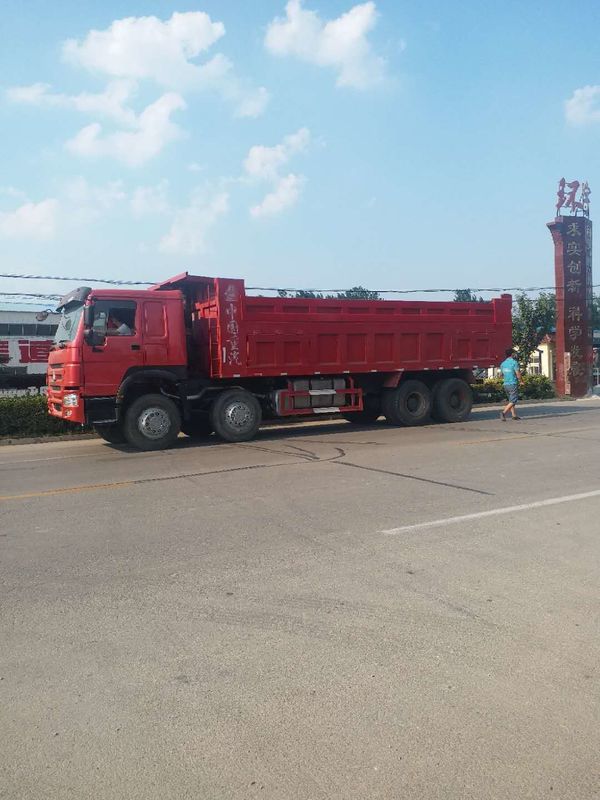 Howo 8x4 371 pk 50 ton Euro 2 rijden tweedehands dumper gebruikte tipper truck