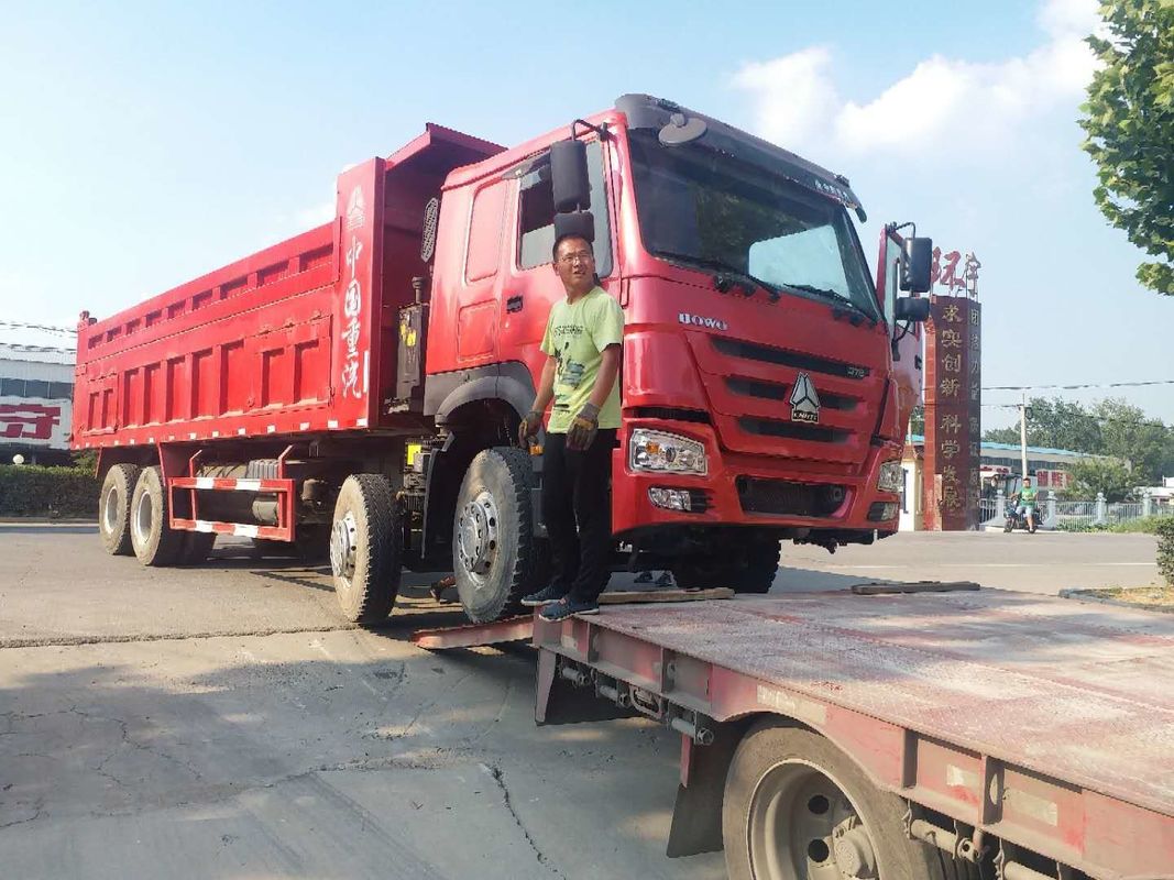 Howo 8x4 371 pk 50 ton Euro 2 rijden tweedehands dumper gebruikte tipper truck
