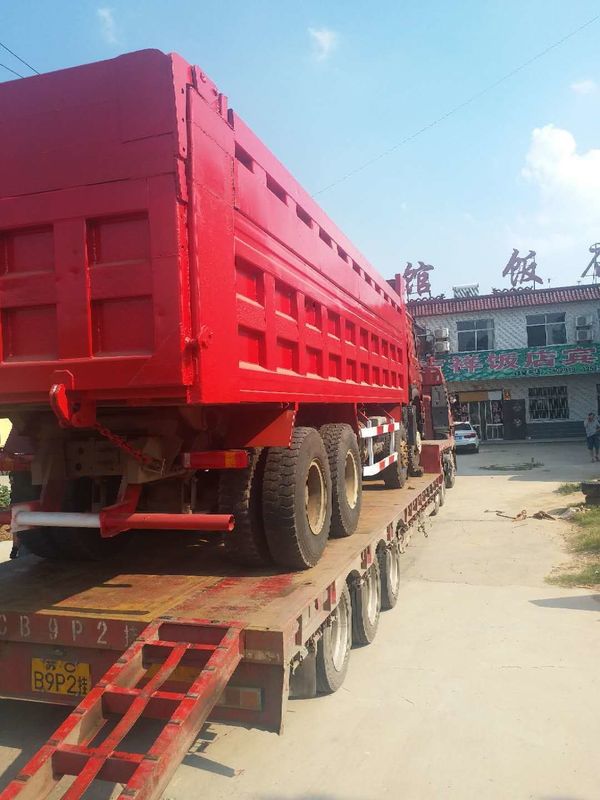 Howo 8x4 371 pk 50 ton Euro 2 rijden tweedehands dumper gebruikte tipper truck