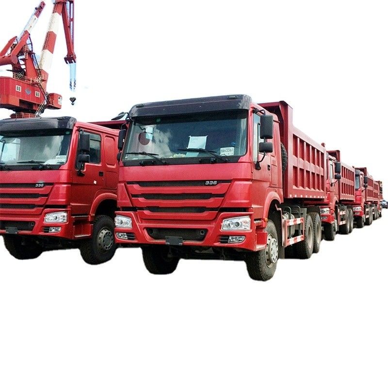 5.3-6.2M Cargo Tank Length Chinese tweedehands Sinotruk Howo 6x4 371hp Dump Trucks