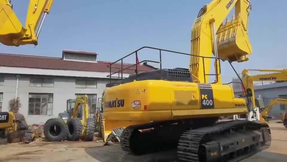 Gebruikte Komatsu PC400-7 graafmachine met technische video-ondersteuning