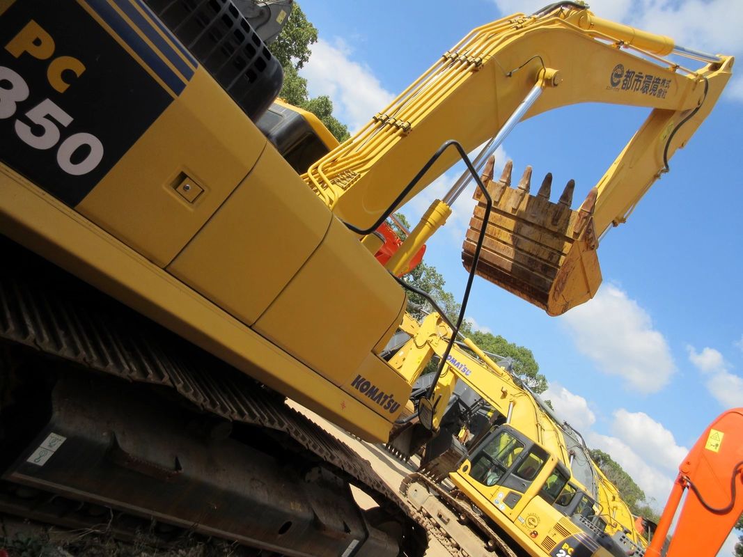 Japanse originele Komatsu PC350 graafmachine met een bedrijfsgewicht van 20000 in Japan