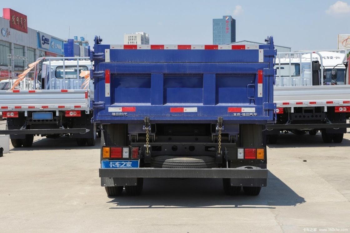 Brandstof- 115 pk FOTON-dumptruck voor de bouw LHD/RHD-optie ≤ 100 L brandstoftankcapaciteit