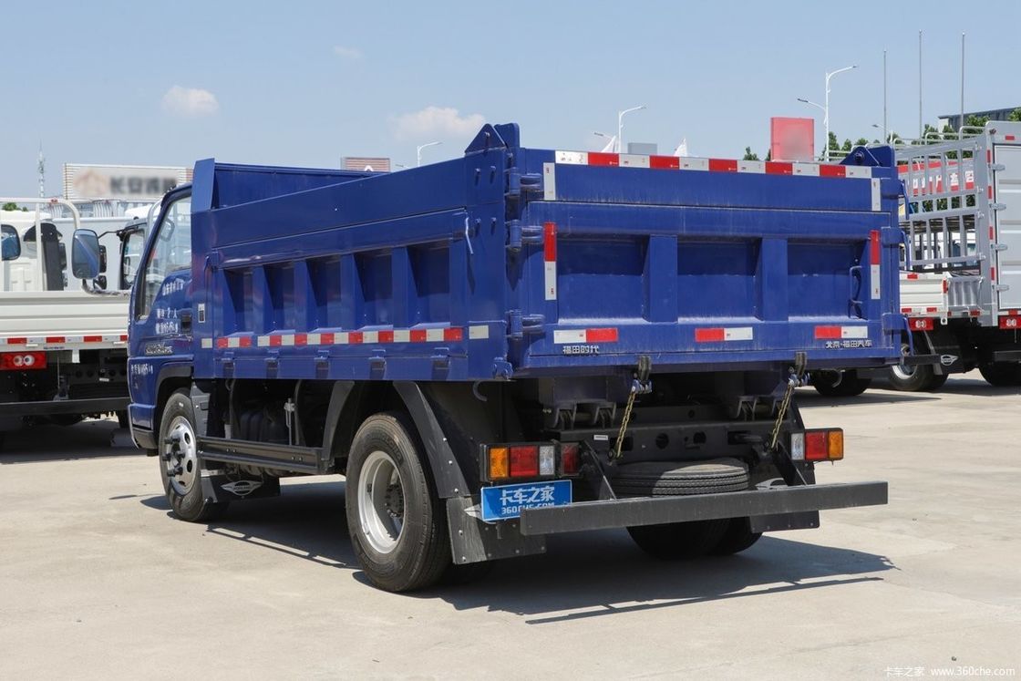 Brandstof- 115 pk FOTON-dumptruck voor de bouw LHD/RHD-optie ≤ 100 L brandstoftankcapaciteit