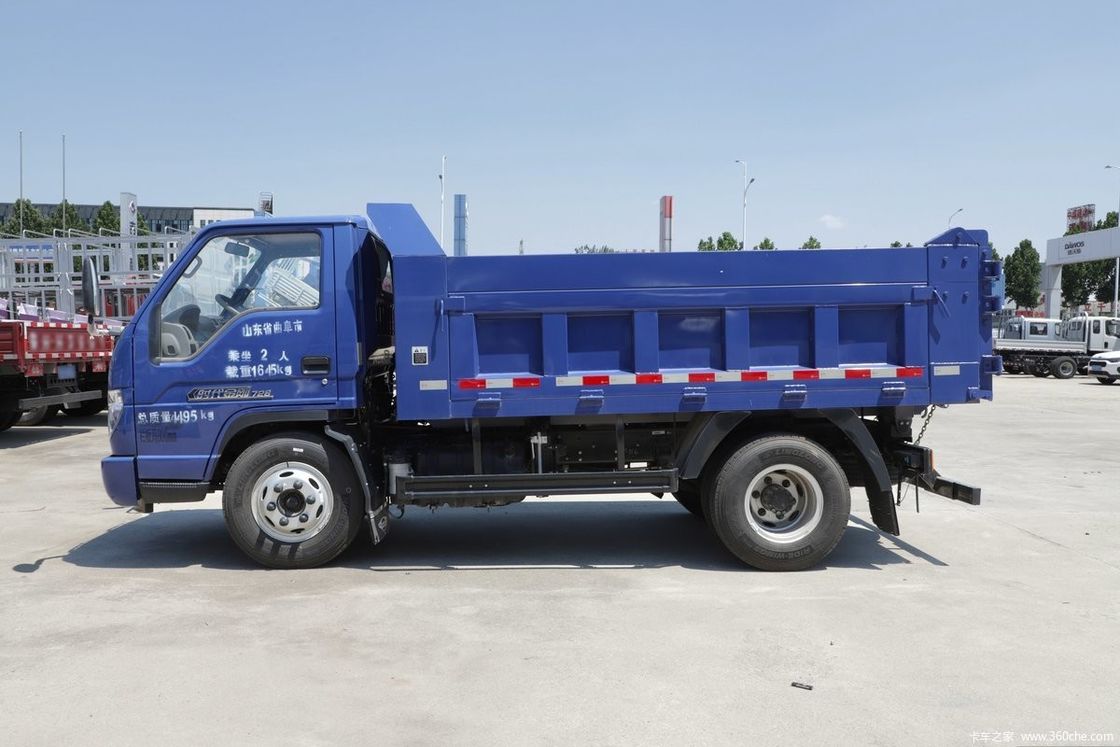 Brandstof- 115 pk FOTON-dumptruck voor de bouw LHD/RHD-optie ≤ 100 L brandstoftankcapaciteit