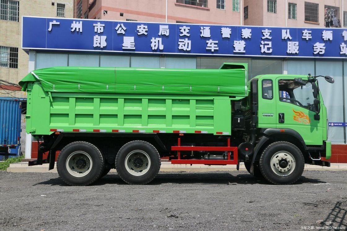 ESC-systeem 12 wielen Dieselmotor LHD RHD 6*4 Dumptruck met Euro 2-emissienorm