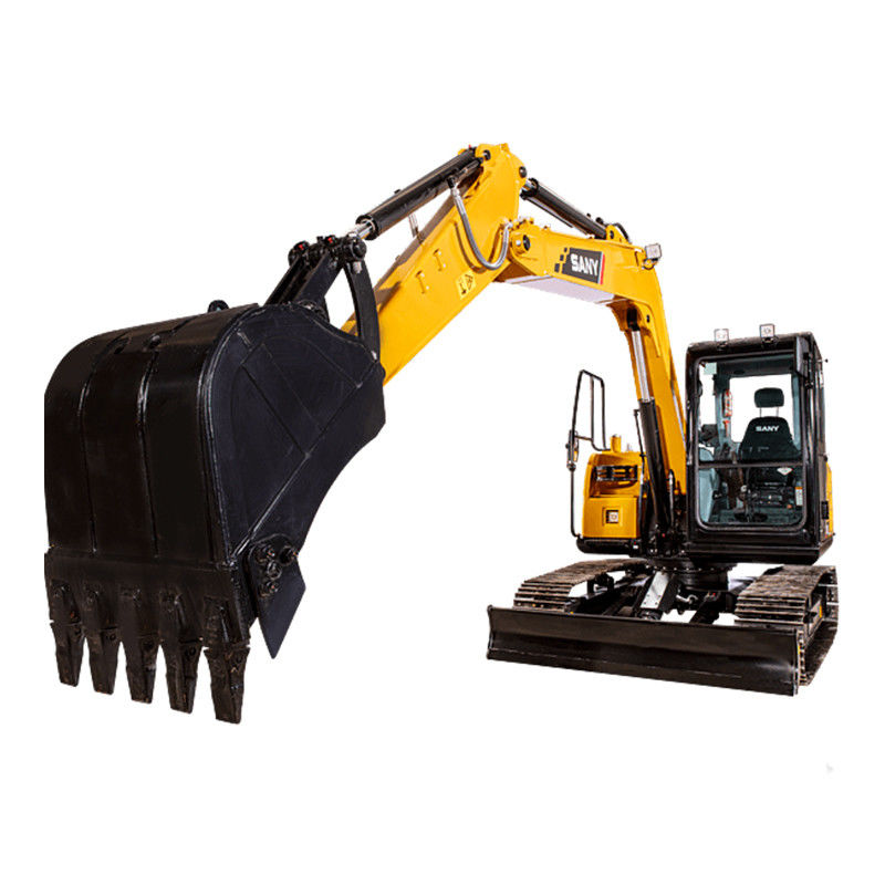 Maximaal graafradius 6240 SANY SY75C Pro 7 ton Hydraulische kruiper Gebruikte kleine graafmachine