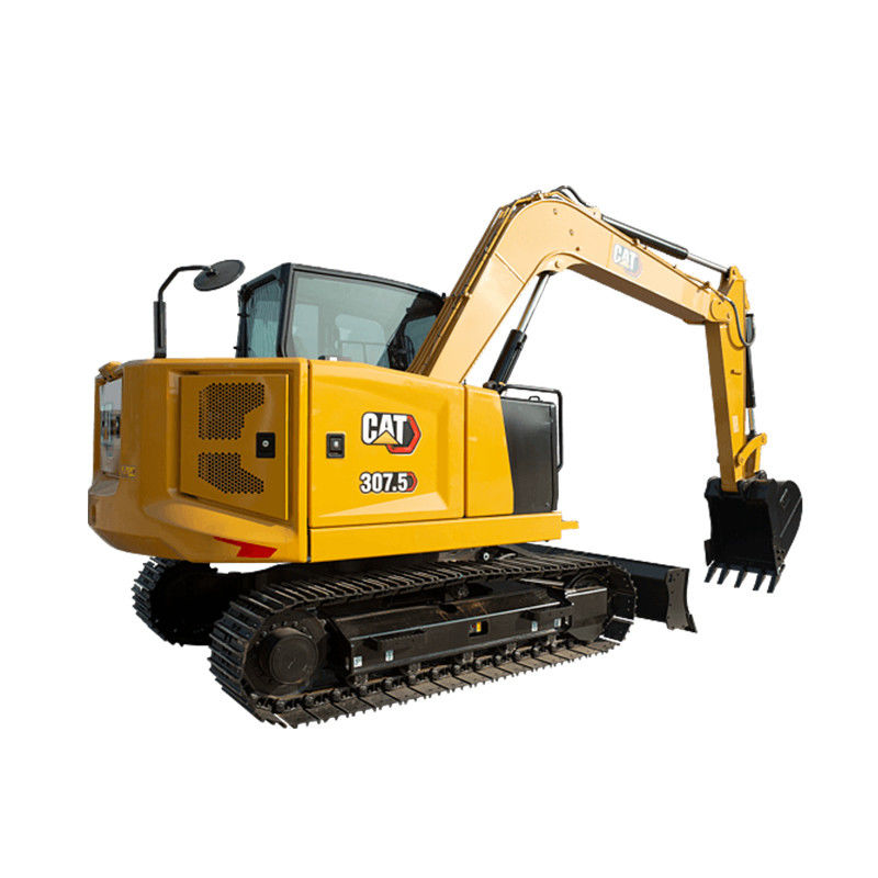 2019 Gele Gebruikte Caterpillar CAT307.5 Mini Hydraulische 7,5 ton graafmachine voor prestaties
