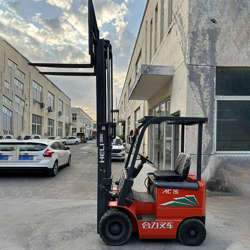 Hydraulische bedieningsrem 3m CPD15 1,5 ton Heli Gebruikte elektrische vorkheftruck voor uw bedrijf