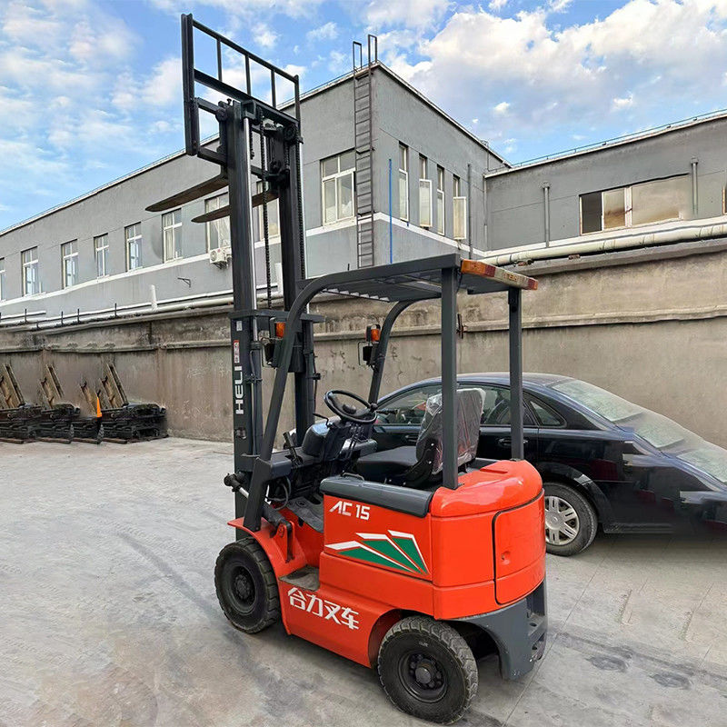 Hydraulische bedieningsrem 3m CPD15 1,5 ton Heli Gebruikte elektrische vorkheftruck voor uw bedrijf