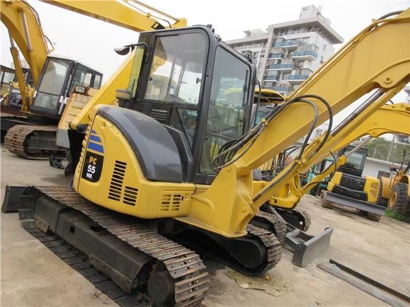 Originele kleur in goede staat Komatsu PC55 Mini Track Gebruikte Caterpillar Graafmachine