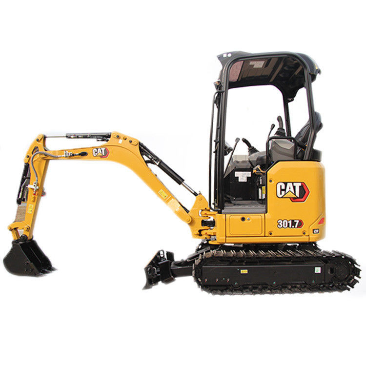Cat 301.7CR 2 ton gebruikte mini-crawlergraver met een maximale graafdiepte van 2350 mm