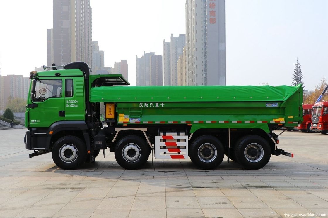 6x4 400 pk Shacman Dump Truck met motorcapaciteit 8L en 12.00R20 18PR banden