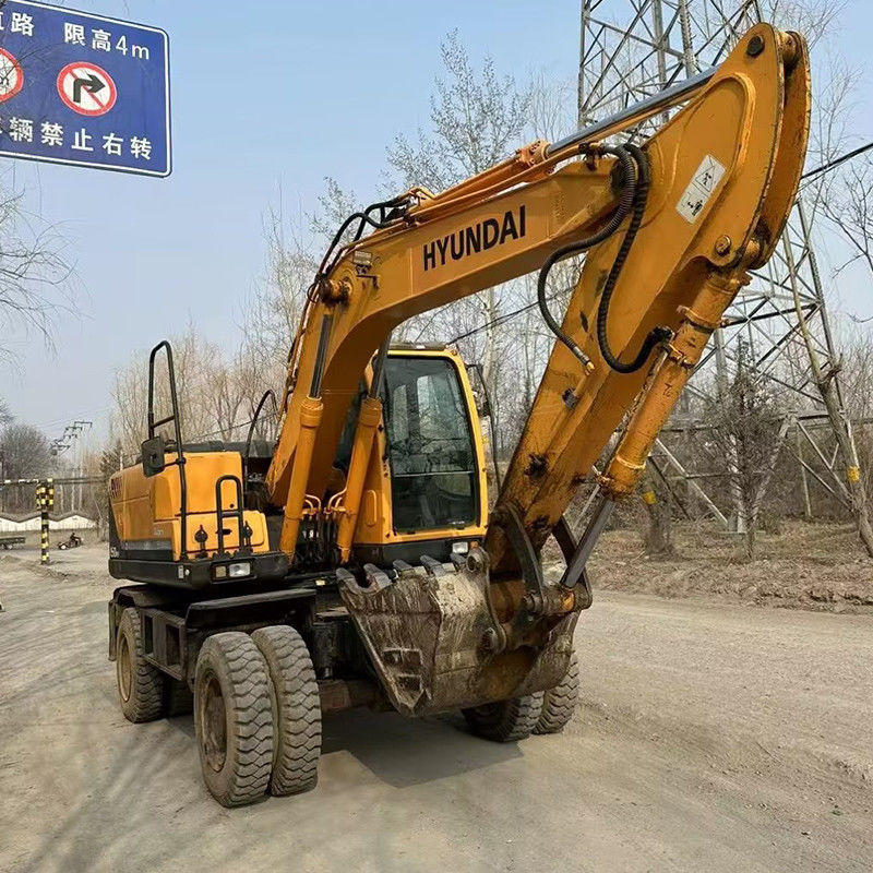 Hyundai Origin Machine Wheel Excavator Gebruikte 150W-9 Excavators te koop