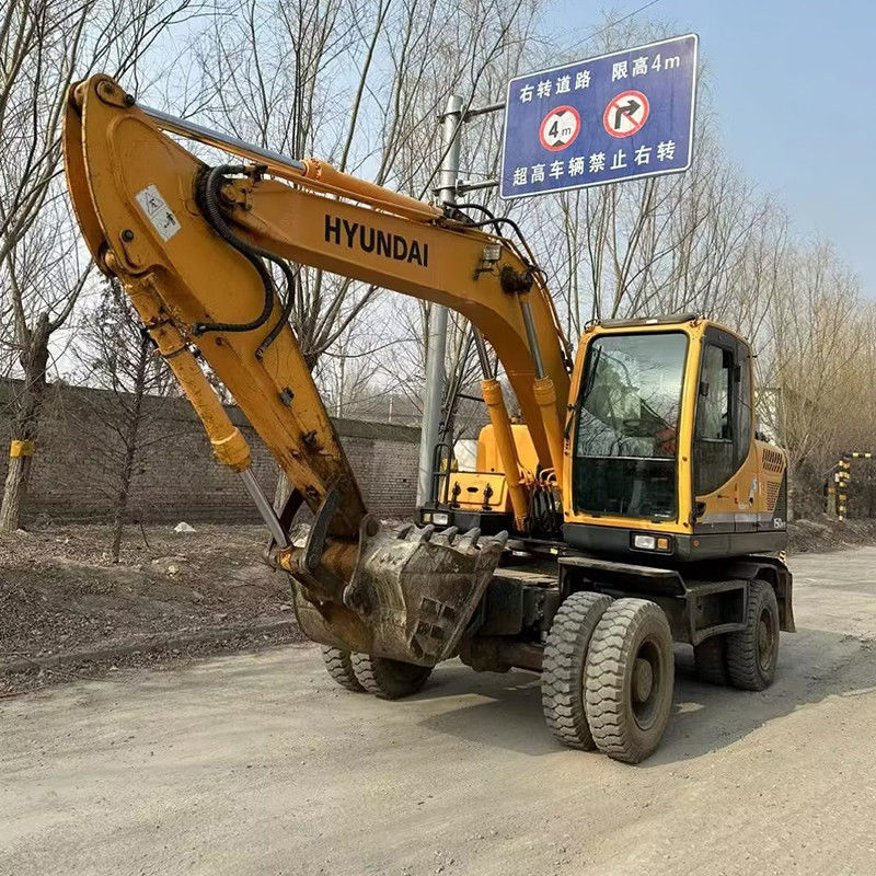 Hyundai Origin Machine Wheel Excavator Gebruikte 150W-9 Excavators te koop