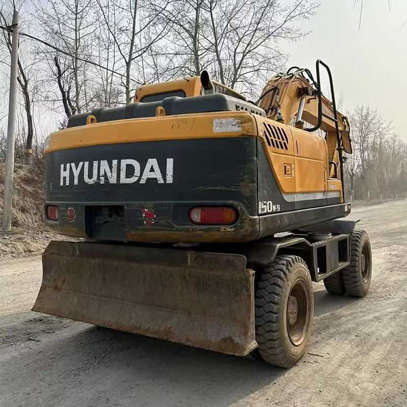 Hyundai Origin Machine Wheel Excavator Gebruikte 150W-9 Excavators te koop