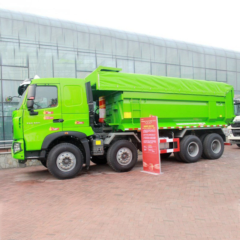 2016-2018 Jaar Gebruikt Howo Tipper Truck 8x4 Rijden Dump Trucks zonder achtercamera