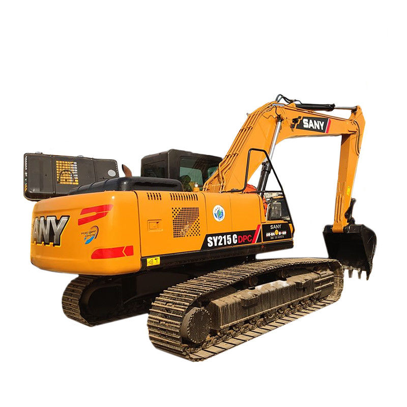 Gebruikte Sany SY215c Crawler Excavator 21,5 Ton met originele kleur en 4,9L Verplaatsing