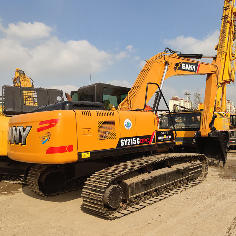 Gebruikte Sany SY215c Crawler Excavator 21,5 Ton met originele kleur en 4,9L Verplaatsing