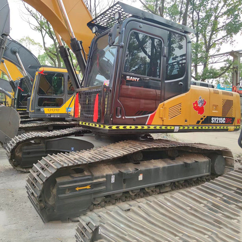 Oorspronkelijke motor 21,5 ton Sany SY215 Crawler Excavator Gebruikte Sany215 Excavator