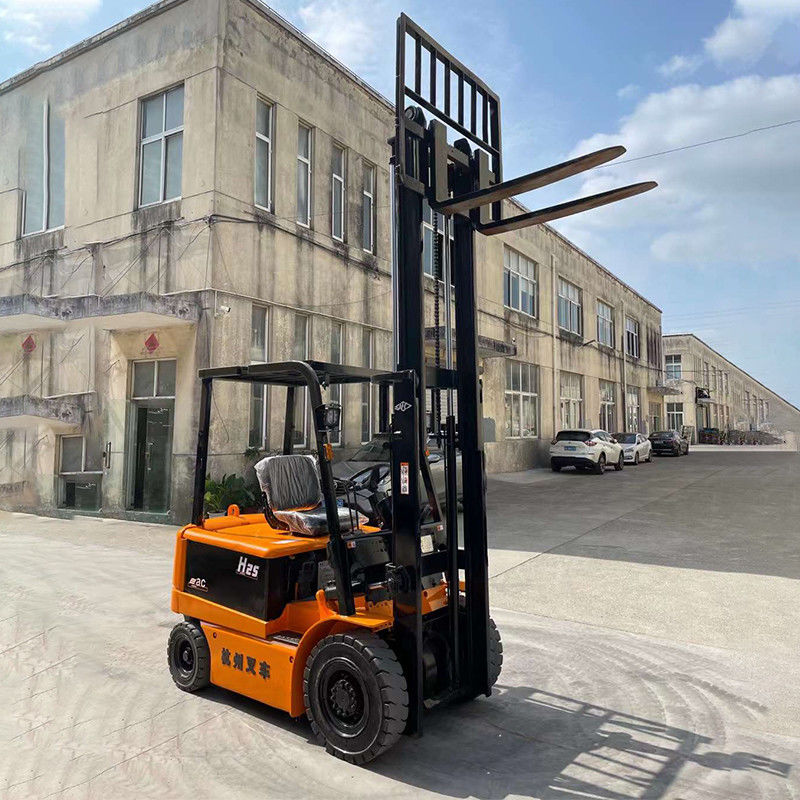 Minicompacte elektrische vorklift 2,5 ton 2 deuren frame voor vork breedte 150m in productie