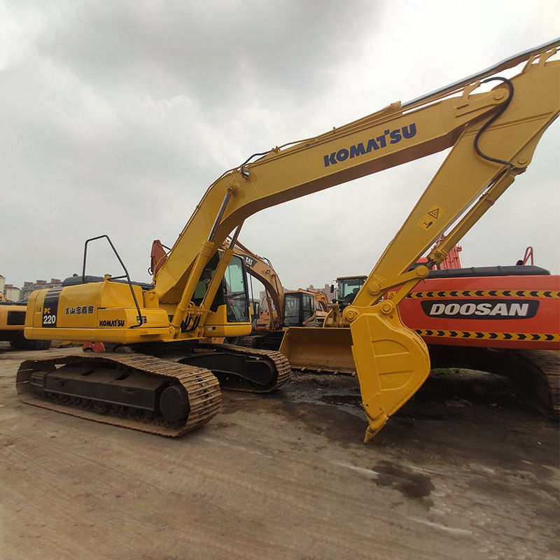 Bestverkopende Komatsu PC220-7 Crawler Excavator Variabele zuigerpomp Hoofdpomptype