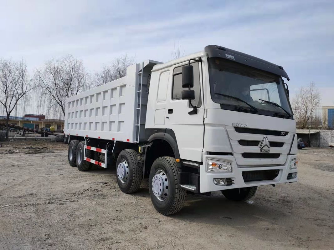 Euro 3 SINO TRUCK 12 Wheeler LHD 50tons Tweedehands 8x4 Gebruikte HOWO Tipper Dump Truck