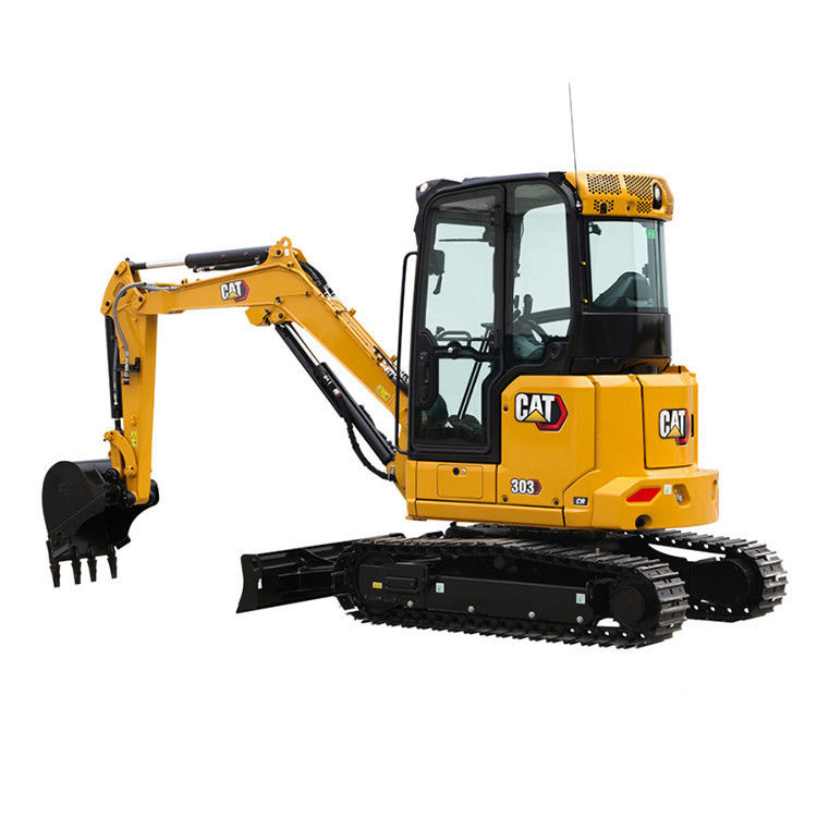 Verkoop CAT303 3 ton mini graafmachine Diesel Crawler Graafmachine met andere hydraulische klep