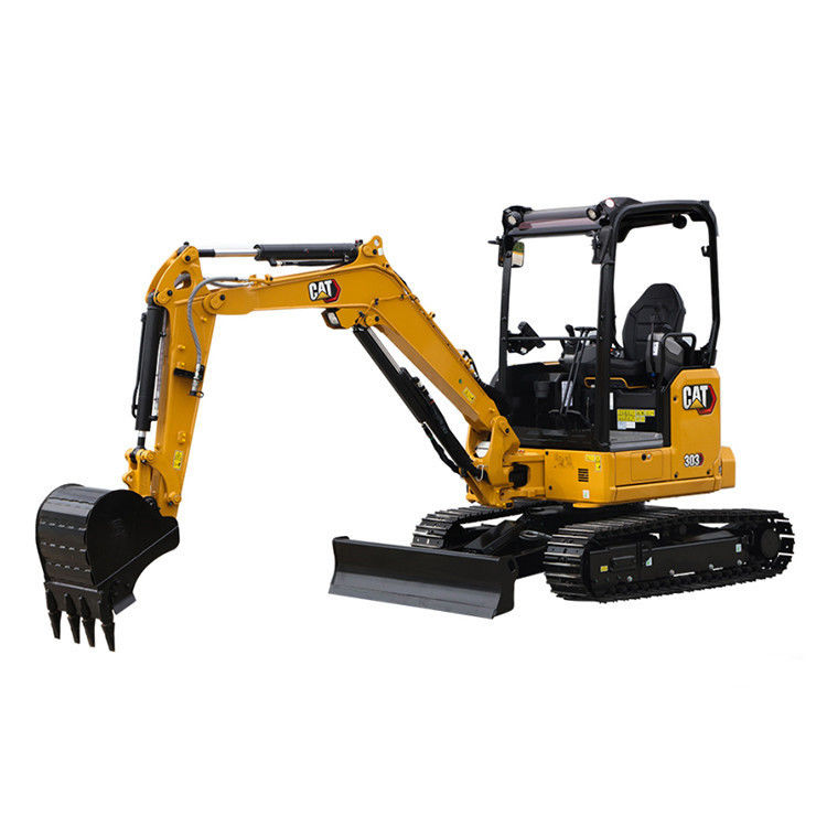 Verkoop CAT303 3 ton mini graafmachine Diesel Crawler Graafmachine met andere hydraulische klep