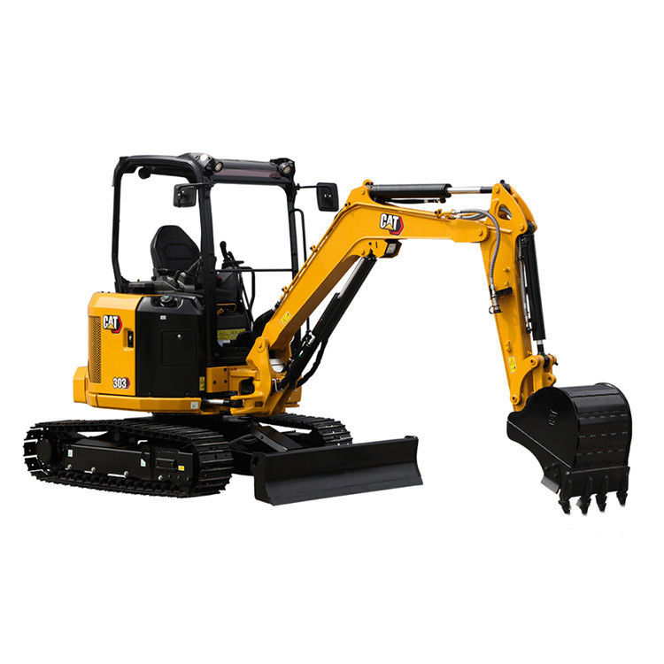 Verkoop CAT303 3 ton mini graafmachine Diesel Crawler Graafmachine met andere hydraulische klep