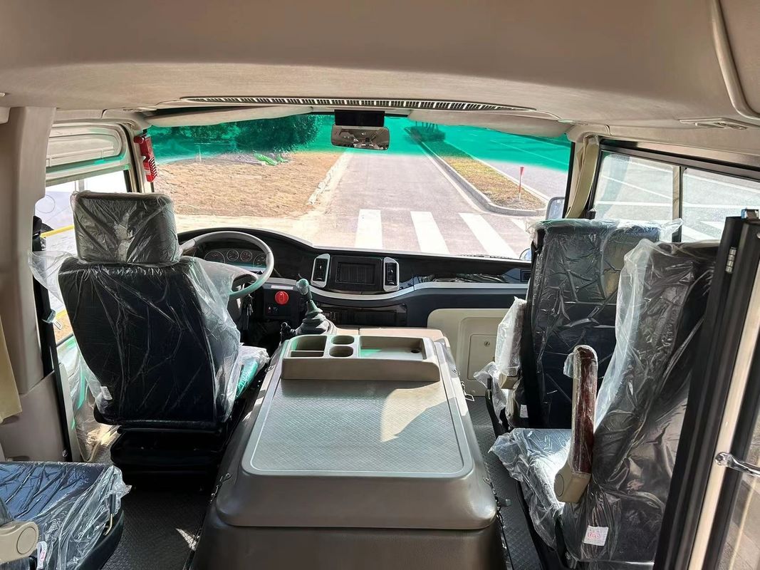 Veelgebruikte 19-29 zitplaatsen Diesel-coasterbus met LHD-stuur en 4 6L motorcapaciteit
