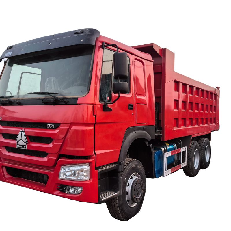 Brandstof 371 pk Gebruikte dumpertrucks 25 ton Sinotruk HOWO 6*4 Tipper Truck voor de bouwmijn