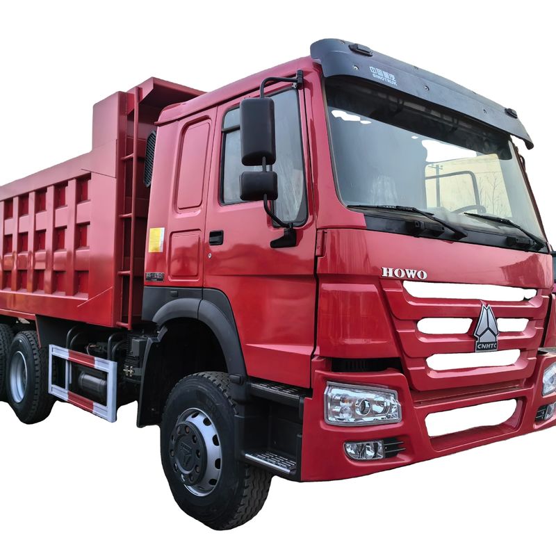 5600mm*2300mm*1500mm Cargo Tank 6X4 Gebruikte Tipper Truck 371HP 25tons HOWO Dump Truck