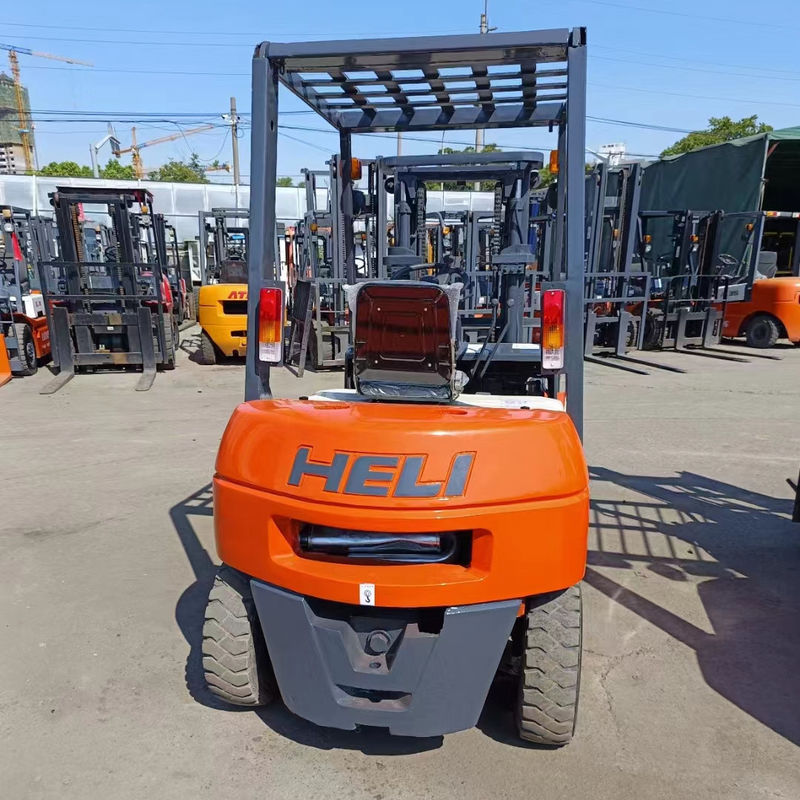 1160 mm Overbreedte 2,5 ton HELI Gebruikte vorkheftruck met vooroverhang van 465 mm