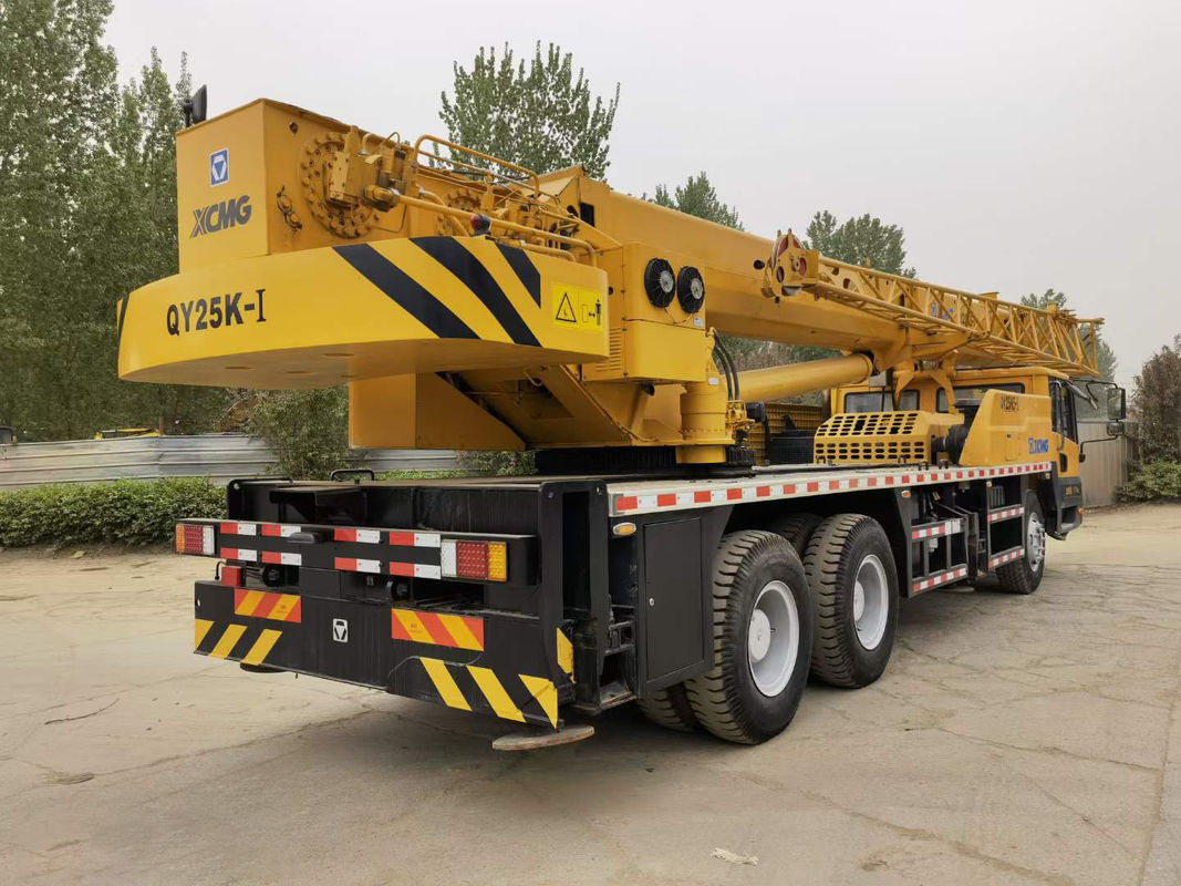 Mobiele vrachtwagenkraan 10% korting op 50 ton 25K5 gebruikte vrachtwagenkraan met WEICHAI motor