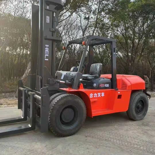 1155 mm breedte goede staat 10ton heli tweedehands gebruikte vorklift met originele kleur