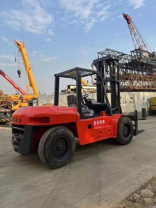 1155 mm breedte goede staat 10ton heli tweedehands gebruikte vorklift met originele kleur