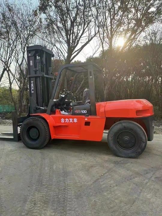 1155 mm breedte goede staat 10ton heli tweedehands gebruikte vorklift met originele kleur