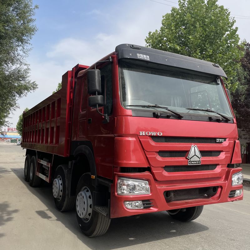 Maximaal koppel 1500-2000Nm SINO TRUCK GEBRUIKT HOWO 8*4 Zware dumptruck Tipper Dumper