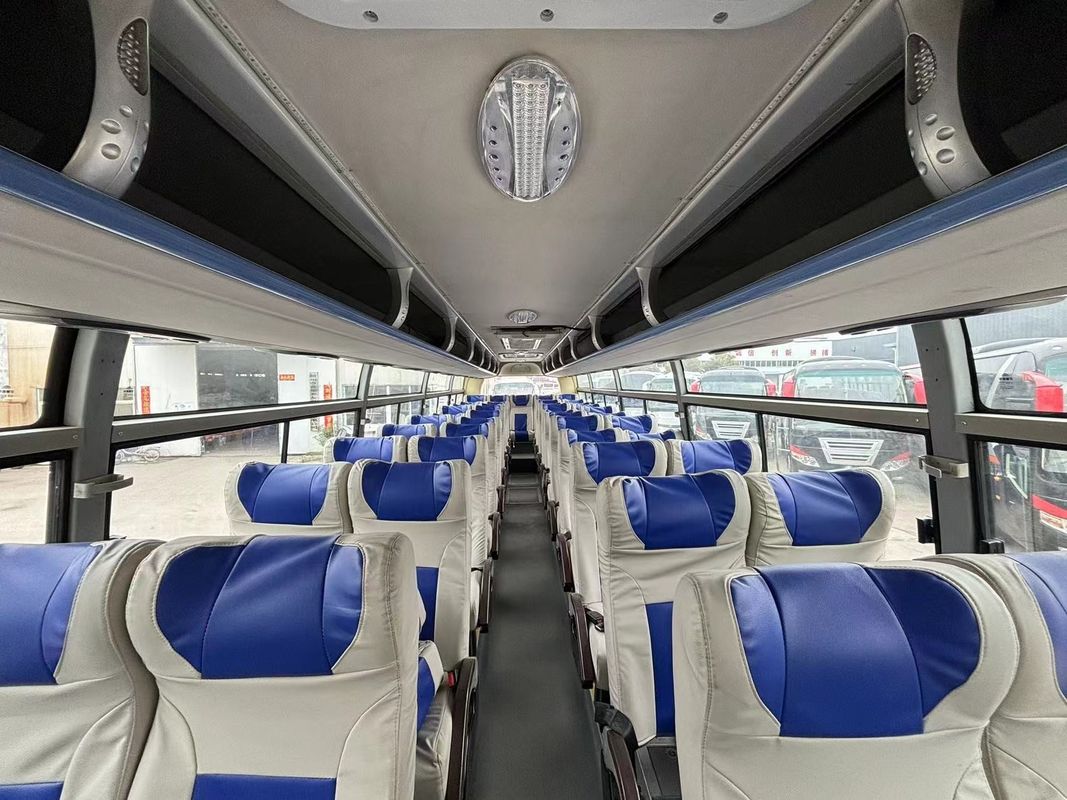 11m gebruikte bus met twee verdiepingen met airconditioning en betaalbare snelheid van maximaal 71 tot 90 km/u