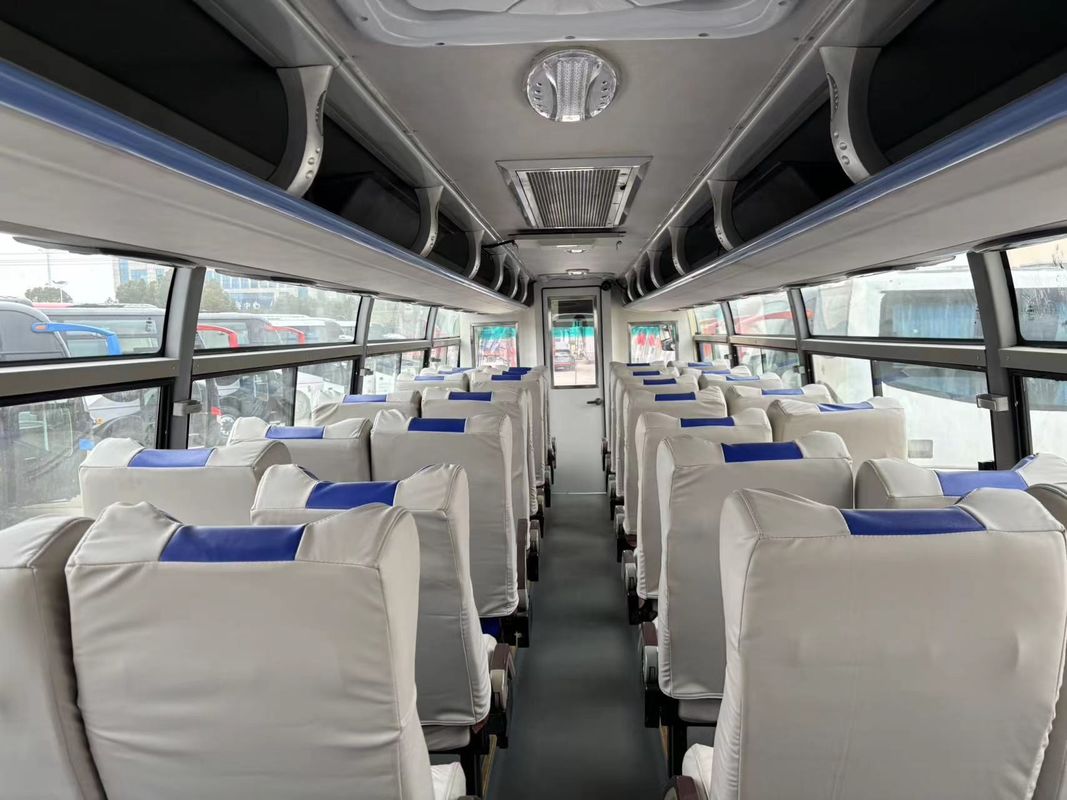 11m gebruikte bus met twee verdiepingen met airconditioning en betaalbare snelheid van maximaal 71 tot 90 km/u
