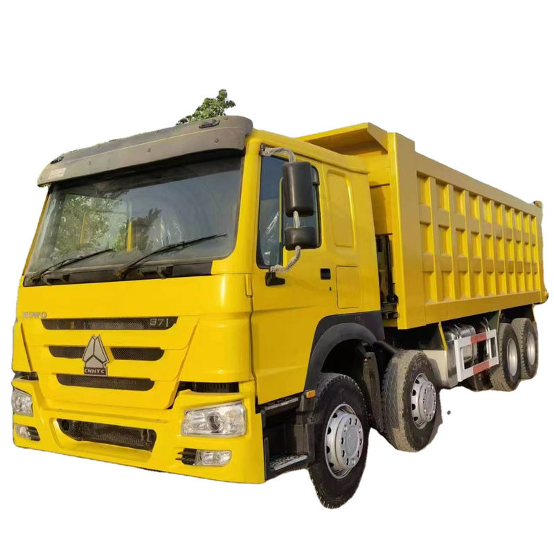 RHD SINO HOWO 8X4 Heavy-duty gebruikte dump tipper truck GVW 31T versnellingsbak FAST12JSXD240T