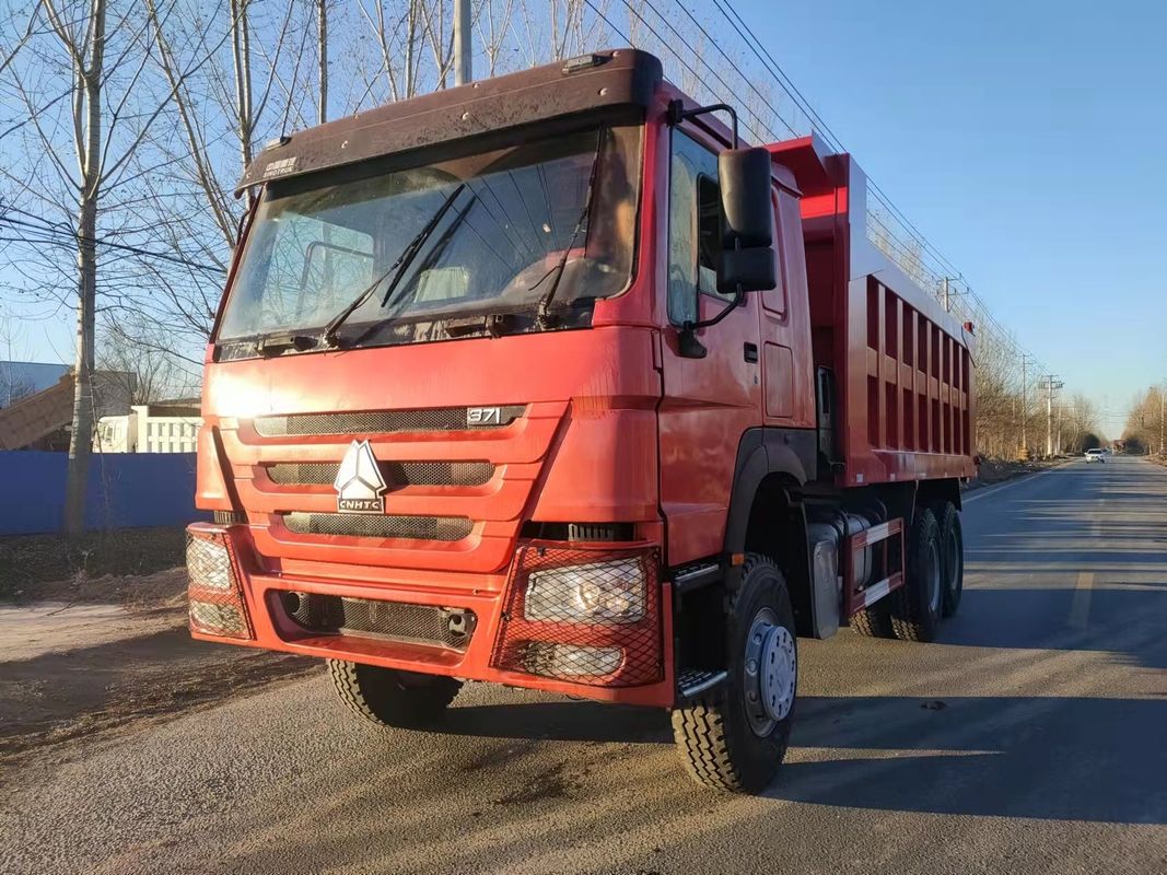 LHD SINO TRUCK HOWO 371HP 6*4 Zware dump-kippertruck met handmatige airconditioning