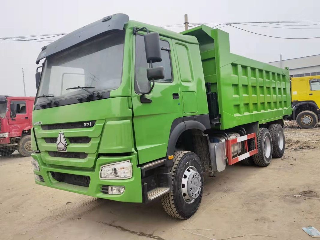 LHD SINO TRUCK HOWO 371HP 6x4 Gebruikte zware dump-tipper truck voor 2 passagiers