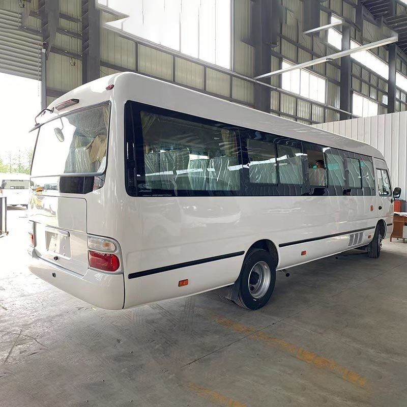 Gebruikte handleiding Rhd Toyo ta Coaster Bus met Turbo Charger motor en prestaties