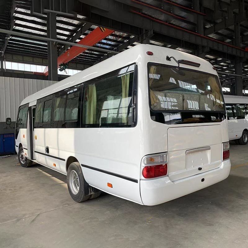 Gebruikte handleiding Rhd Toyo ta Coaster Bus met Turbo Charger motor en prestaties