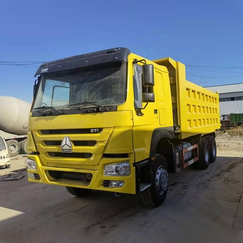Volledig gerenoveerde 371HP 6X4 HOWO dumptruck met voorwaarts schakelen nummer 10 en motorcapaciteit 8L